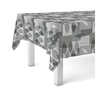 Martina Home Waxed Tablecloth 180 x 140 cm Grey