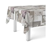 Martina Home Zen Leaves Single 140 Round Oilcloth Tablecloth