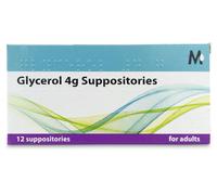 Martindale Glycerol 4g Adult Suppositories 12 Pack