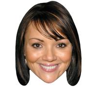 Martine McCutcheon (Young) Celebrity Mask, Flat Card Face, Fancy Dress Mask