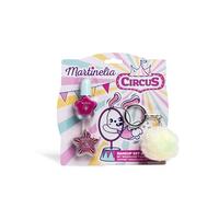 MARTINELIA - Circus Keychain & Makeup Set for Kids - Water Nail Polish - Gloss and Pompom Keychain - Children's Makeup - Girl Gift - No Harmful Product