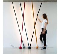 Martinelli Luce Elastica floor lamp, strap, grey