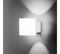 Martinelli Luce Tube wall, glass lampshade, 10 cm