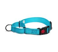 Martingale Dog Collar, Reflective Pull Stop Collar Dogs for Large, Medium and Small Dogs, Nylon Pull Collar with Stop for Dogs Whippets, Greyhounds (Blue, S)