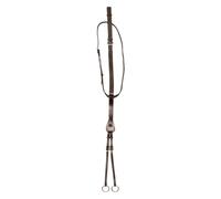 Imperial Riding IRH Core Martingale Leather Running Martingale with Adjustable Fork, Brown, Full