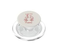 Martini A Tini Bit Crabby Cute Crab Summer Seafood Cocktails PopSockets PopGrip for MagSafe