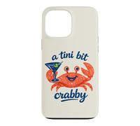 Martini A Tini Bit Crabby Funny Crab Summer Seafood Cocktail Case for iPhone 13 Pro Max