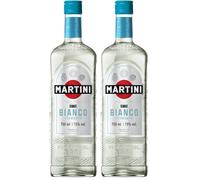 MARTINI Bianco White Vermouth Aperitivo, 15% ABV, 75cl / 750ml, Italian Vermouth Infused with Aromatic Herbs and Flowers (Pack of 2)