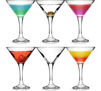 Martini Cocktail Drinking Party Glasses In Gift Box 175ml (Pack of 6) Clear Glas