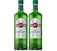 MARTINI Extra Dry Vermouth Aperitivo, 15% ABV, 75cl / 750ml, Bright Italian White Vermouth Infused with Hand-Selected Botanicals (Pack of 2)