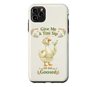 Martini Give Me A Tini Sip Funny Cottagecore Cute Goose Case for iPhone 11 Pro Max