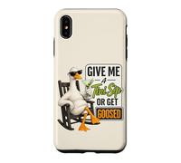 Martini Give Me A Tini Sip Funny Porch Goose Silly Drinking Case for iPhone XS Max