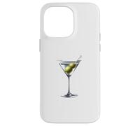 Martini Glass Green Olive Bartender Vodka Gin Cocktail Drink Case for iPhone 14 Pro Max