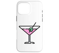 Martini Glass Green Olive Bartender Vodka Gin Cocktail Drink Case for iPhone 16 Pro Max