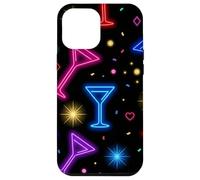 Martini Glass Lights Night Party Casino Theme Design Case for iPhone 12 Pro Max