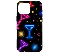 Martini Glass Lights Night Party Casino Theme Design Case for iPhone 16 Pro Max