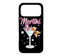 Martini Glass With Mermaid Pun Mertini Bartender Drink Case for iPhone 17 Pro Max