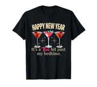 Martini Happy New Year It's A Tini Bit Past My Bedtime Women T-Shirt
