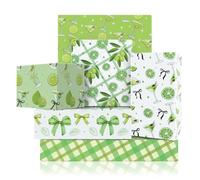 Martini Lemon Bow Print Gift Wrapping Paper, 6 Designs Green Martini Cocktails Theme Gift Wrap Paper Folded Flat Art Sheets for Women Men Bachelorette Birthday Wedding Bridal Shower Gift Packing