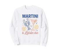 Martini Lobster Diet Vintage Cocktail Seafood Sweatshirt