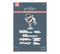 Martini Mood BetterPress Plate & Die Set from The Happier Hour Collection