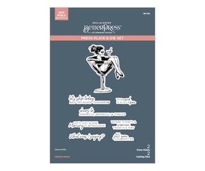 Martini Mood BetterPress Plate & Die Set from the Happier Hour Collection