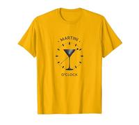 Martini O'Clock Cocktail Hour Graphic Art T-Shirt, Men, Golden Yellow, Small