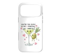Martini Olive Cute Love Pun Couple Design Case for iPhone 17 Pro Max