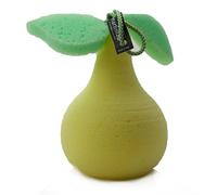 martini SPA - Bath Fruit - Soft 3D Pear Shape Body Sponge with Lanyard, Polyurethane, Yellow, 25g, 1 Unit