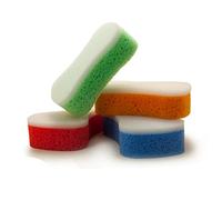 martini SPA - Massage Color - Tonic Revitalizing Bath Sponge, Polyurethane, Assorted Colours, Violin Shape, 14g, 1 Unit