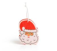 martini SPA - Xmas Collection Santa Claus Shape Sponge Polyurethane with Cord Red and Green 12.5 x 11.6 x 2.8 cm 25g 1 Piece
