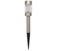 SMART GARDEN Martini 5L Solar Stake Light - Stainless Steel, Pack of 4, Stainless Steel