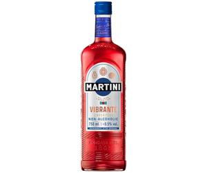 MARTINI Vibrante Non Alcoholic Aperitivo, Botanical, 0% ABV, 75cl | Non-alcoholic Aperitivo Infused with Superior Botanicals, Perfect for Gatherings, Serve Over Ice or with tonic, 750ml