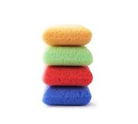 MartiniSPA Coloured Massage Soft Square Sponges, Family Size, 37 g, Pack of 4