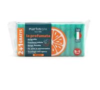 MartiniSPA Wavy Orange Scented Kitchen Sponges, 7 x 9.5 x 3 cm, 3 Units