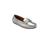 'Martino' Leather Loafers Lotus Silver 7