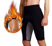 Martiount Mens Weight Loss Hot Sweat Thermo Shorts Comfortable Slimming Shapewear Sauna Pants Workout Legging Hot Trainer for Sport Fitness Gym