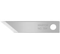 MARTOR 10 x Graphic Blade, Replacement Blades Graphic Knife, Craft Knife, Scalpel, deburrer, 5.7 mm, Sharp, Single use, no. 784