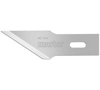 MARTOR 10 x Graphic Blades, Replacement Blades for Graphic Knife, Craft Knife, Scalpel, 11.5 mm, Sharp, Single-use, No. 624