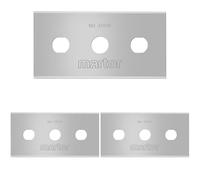 MARTOR 10 x Industrial Blades, Replacement Blades Cutters, Safety Knife, 22.2 mm, Sharp, in Dispenser, 4-Way usable, No. 37020 (Pack of 3)