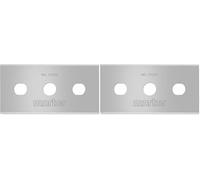 MARTOR 10 x Industrial Blades, Replacement Blades Cutters, Safety Knife, 22.2 mm, Sharp, in Dispenser, 4-Way usable, No. 37020 (Pack of 2)
