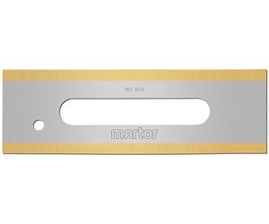 MARTOR 10 x Injector Blade no. 869 - Stainless Steel with TiN-Coated - Rounded Tips for Safety - 2-Sided Ground-Edge - Replacement Blade