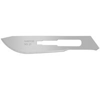 MARTOR 10 x Scalpel Blade, Replacement Blades Graphic Knife, Craft Knife, 9.7 mm, Sharp, Single use, no. 21