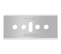 Martor 145.60 Stainless Steel "CARTONAX" Industrial Replacement Blade - Silver (10-Piece)