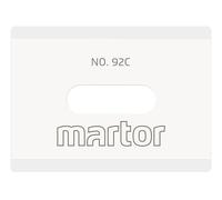 MARTOR 2 x Ceramic Blade, Replacement Blades Cutters, Safety Knife, 18.5 mm, Sharp, 4-fold usable, No. 92C