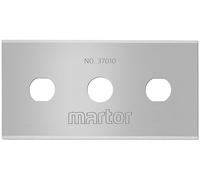 MARTOR 350 x Industrial Blade, Replacement Blades Cutters, Safety Knife, 22 mm, Sharp, in Dispenser, 4-fold usable, No. 37010