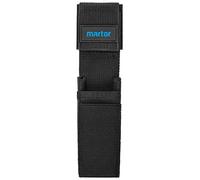 MARTOR Belt Pouch S for Utility Knife, Pouch with 4 compartments for Safety Knife/Pen/Scissors, with Clip & Velcro, Nylon, Black