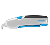 MARTOR Safety Knife with Blade retraction and Hooked Blade, SECUPRO 625, Professional Cutters, Aluminum, Right & Left Hander