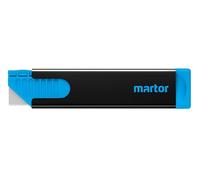 MARTOR Safety Knife with Blade retraction, SECUNORM Handy, Professional Cutters, Small, Steel, for Right and Left Hander