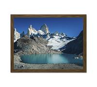 Marttinen Fitz Roy Mountain Argentina Large Framed Art Print Poster Wall Decor 18x24 inch